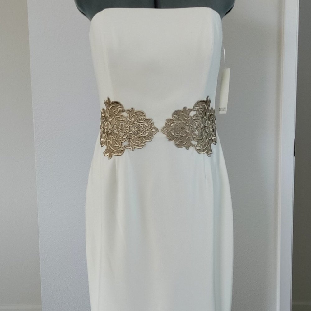 Sleeveless Formal Ivory Dress
